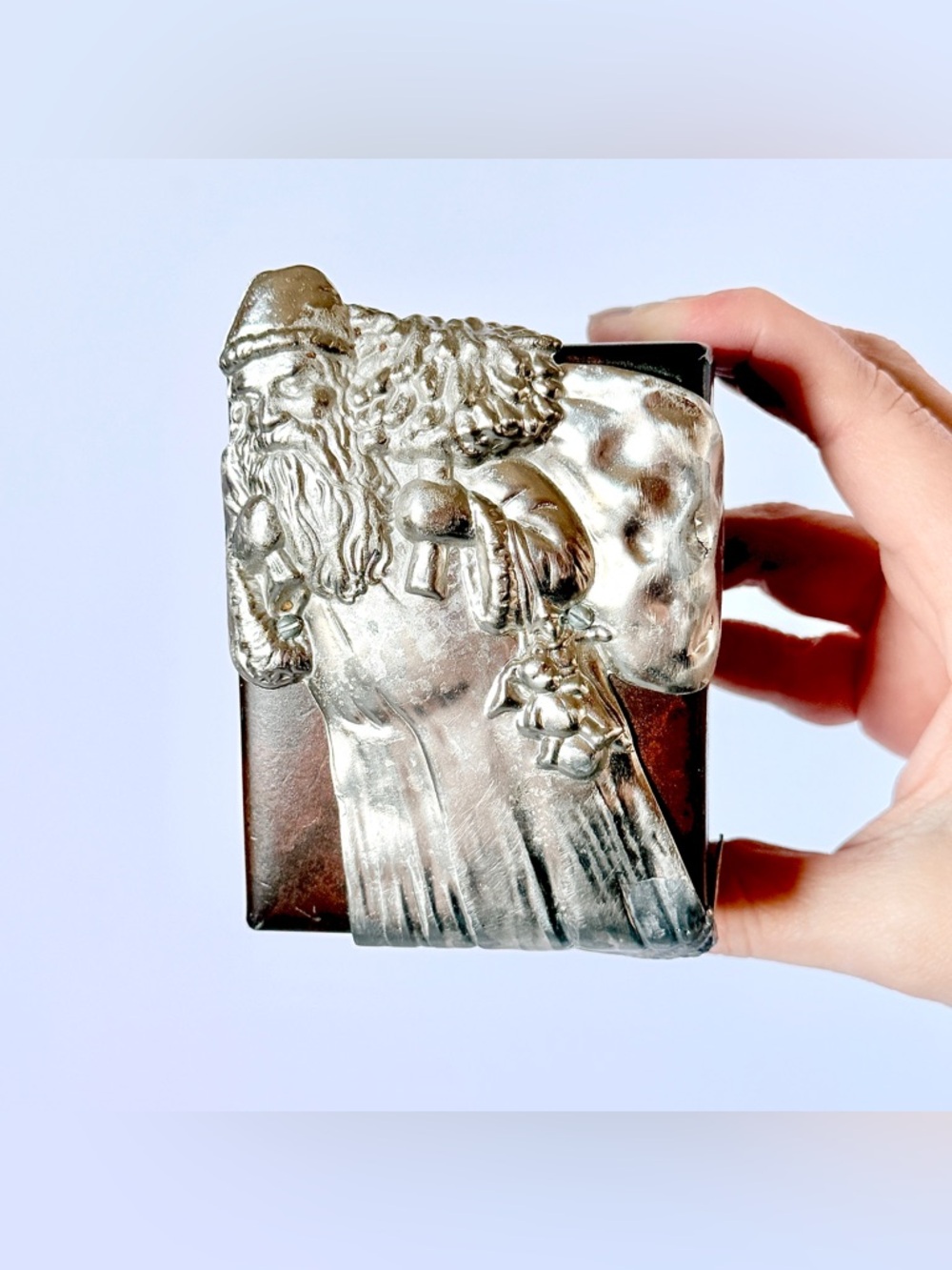 Jan Barboglio Handcrafted St. Nick Forged Iron Trinket Box – Rustic Artisan